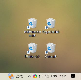 The waste sorting on my desktop