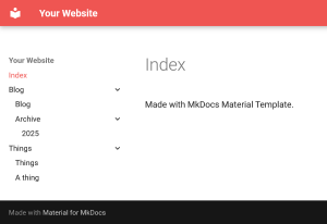 How to Create a Site with MkDocs Material on GitHub/GitLab (with Template)